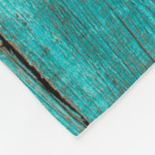 Shabby Wood Backgroundwood, beach, background, blu Fleece Deken (Hoek)