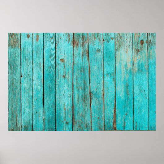 Shabby Wood Backgroundwood, beach, background, blu Poster (Voorkant)