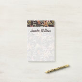 Shabby Zee Life Pattern | Jouw namen toevoegen Post-it® Notes (Op bureau)