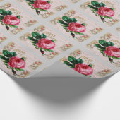 Shabbychic Paris collage roos Cadeaupapier (Hoek)