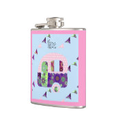 Shabbychic retro trailer, camper, caravan bunting heupfles (Links)