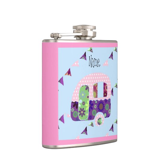 Shabbychic retro trailer, camper, caravan bunting heupfles (Rechts)