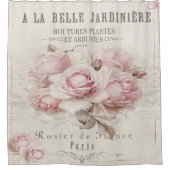 shabbykic, rustic, , floreel, collage, land; douchegordijn (Voorkant)