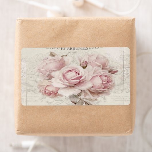 shabbykic, rustic, , floreel, collage, land; etiket (Insitu)