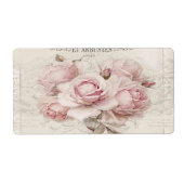 shabbykic, rustic, , floreel, collage, land; etiket (Voorkant)