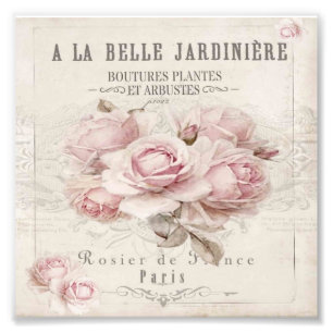 shabbykic, rustic, , floreel, collage, land; foto afdruk