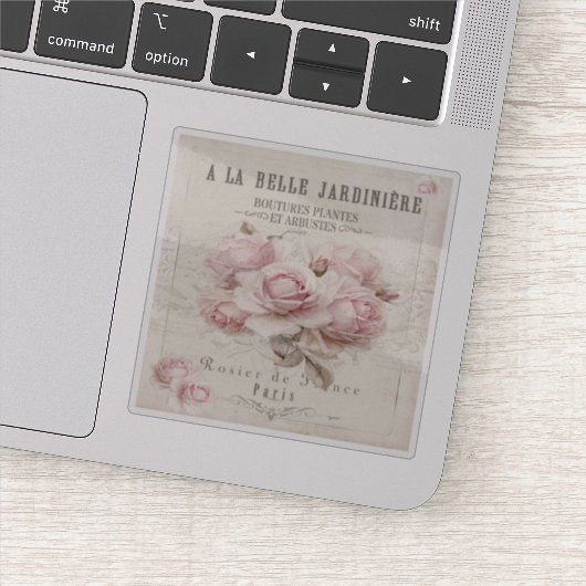 shabbykic, rustic, , floreel, collage, land; sticker (Detail)