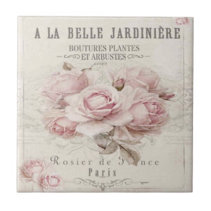 shabbykic, rustic, , floreel, collage, land; tegeltje