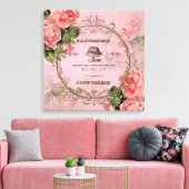 ShabbyVintageRoses2 - Verpakt canvas Afdruk (Insitu (Woonkamer))