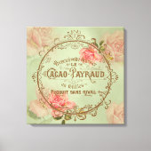 ShabbyVintageRoses3 - Verpakt canvas Afdruk (Voorkant)