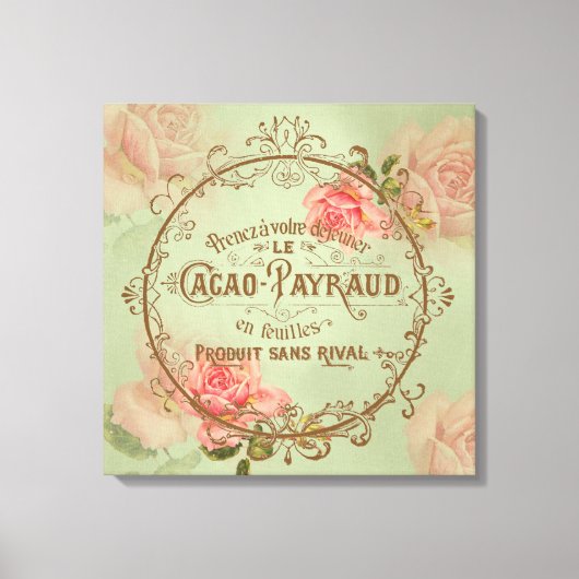 ShabbyVintageRoses3 - Verpakt canvas Afdruk (Voorkant)