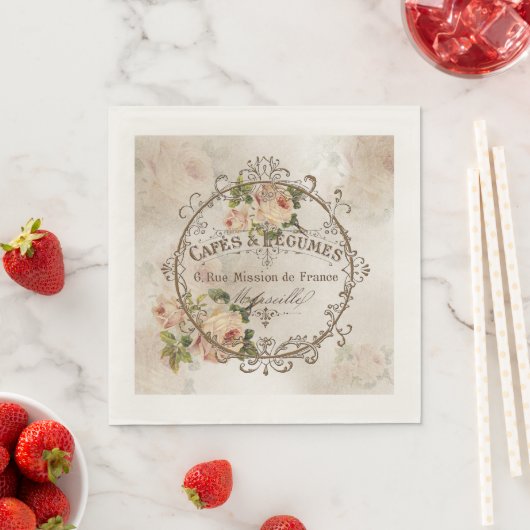 ShabbyVintageRoses4 - Papier-luiers Servet (Insitu)