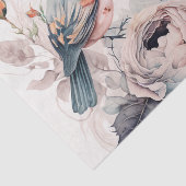 Shabbyvogels en bloemen tissuepapier (Detail)