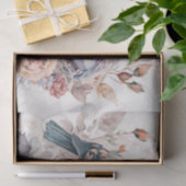 Shabbyvogels en bloemen tissuepapier (Geschenk)