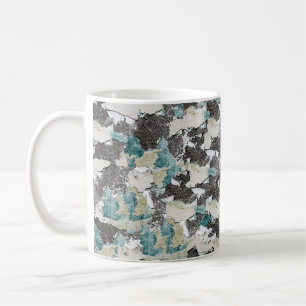 Shabbywand naadloze textuurachtergrond, verf, koffiemok