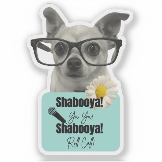 Shabooya Roll Call - Sticker voor leerkrachten (Voorkant)