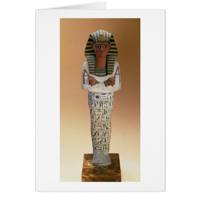 Shabti afbeelding van Ramesses IV, Nieuw Koninkrij (Voorkant)