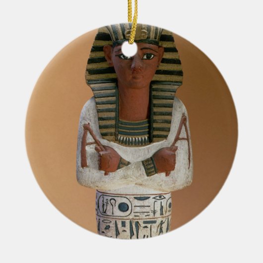Shabti afbeelding van Ramesses IV, Nieuw Koninkrij Keramisch Ornament (Voorkant)