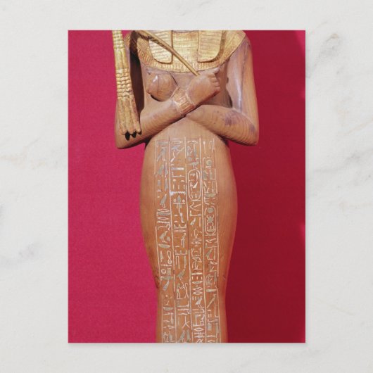 Shabti figuur van koning uit Tomb van Tutankhamun Briefkaart (Voorkant)
