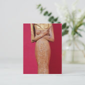 Shabti figuur van koning uit Tomb van Tutankhamun Briefkaart (Staand voorkant)