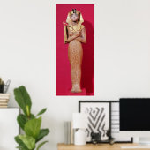 Shabti figuur van koning uit Tomb van Tutankhamun Poster (Thuiskantoor)