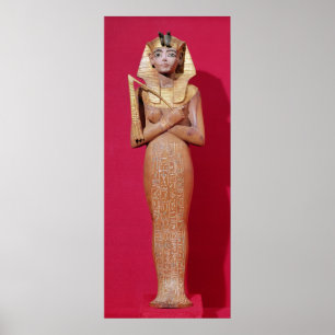 Shabti figuur van koning uit Tomb van Tutankhamun Poster