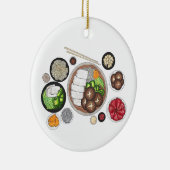 Shabu-Shabu Japan Japanse keuken Hotpot Keramisch Ornament (Rechts)