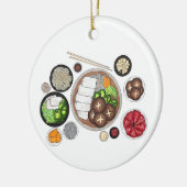 Shabu-Shabu Japan Japanse keuken Hotpot Keramisch Ornament (Links)