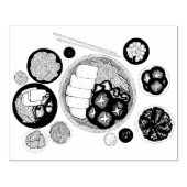 Shabu-Shabu Japan Japanse keuken Hotpot Rubberstempel (Afrduk)