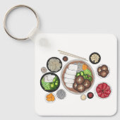Shabu-Shabu Japan Japanse keuken Hotpot Sleutelhanger (Voorkant)