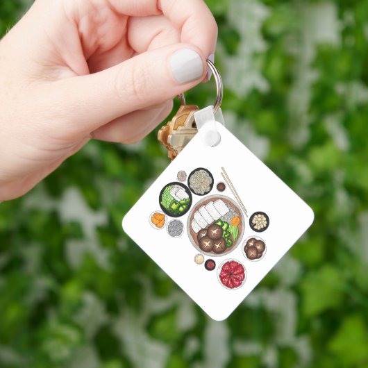 Shabu-Shabu Japan Japanse keuken Hotpot Sleutelhanger (Hand)