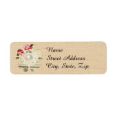 Shaby Chic Mailing Labe Etiket (Voorkant)