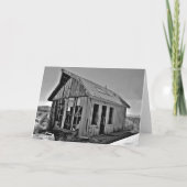 Shack grappige nieuwe huis gefeliciteerd kaart (Achterkant)