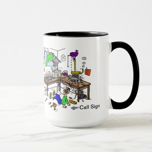 Shack is Funny Ham Radio Mok (Rechts)