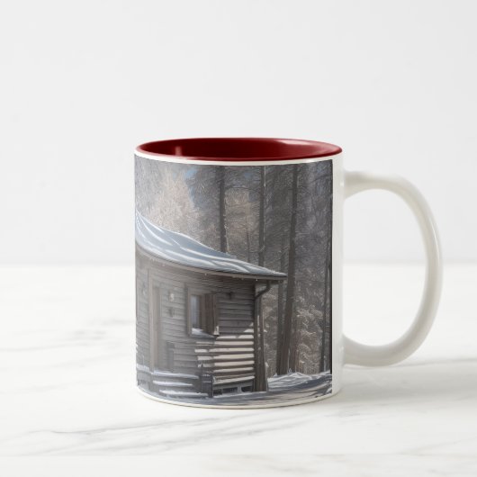 SHACK OP EEN WITTE TAPIS TWEEKLEURIGE KOFFIEMOK (Rechts)