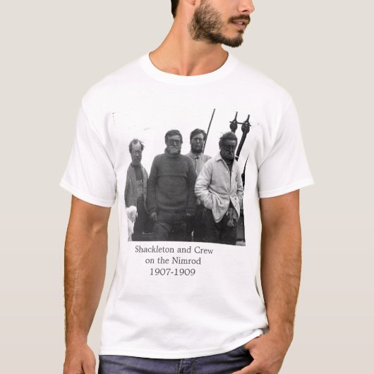 Shackleton en Crew in Antarctisch Nimrod afbeeldin T-shirt (Voorkant)