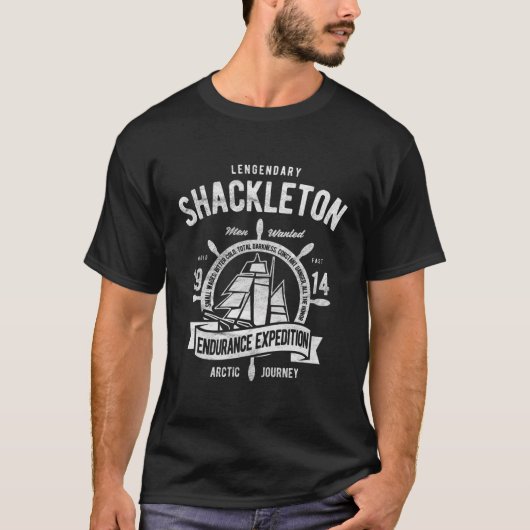 Shackleton-expeditie Antarctica T-shirt (Voorkant)