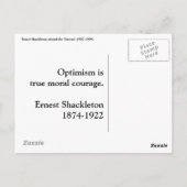 Shackletonin Antarctisch Nimrod-afbeelding en quot Briefkaart (Achterkant)