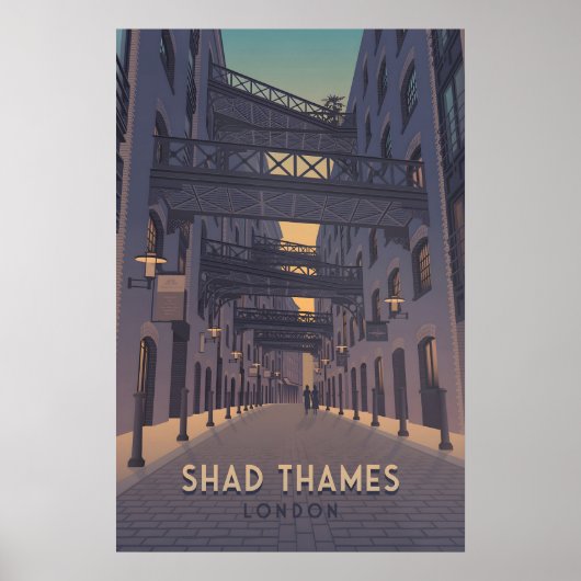 Shad Thames Londen Reisposter Poster (Voorkant)