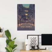Shad Thames Londen Reisposter Poster (Thuiskantoor)