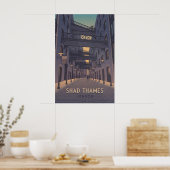Shad Thames Londen Reisposter Poster (Keuken)
