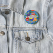 Shad zijn Rad. Ronde Button 5,7 Cm (In situ)