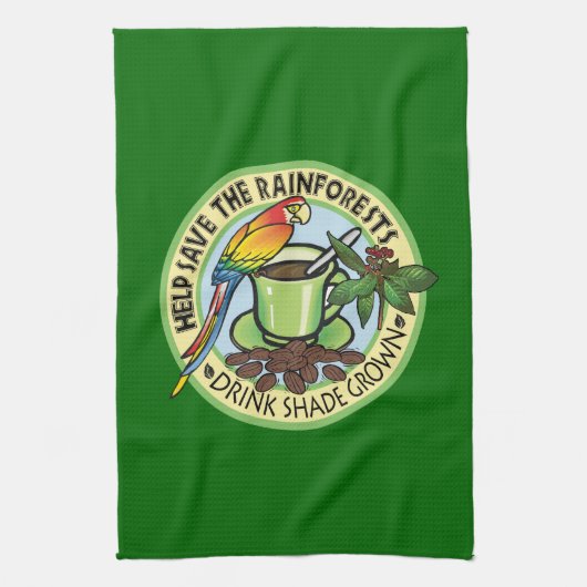 Shade Grown koffie Theedoek (Verticaal)