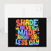 Shade heeft nooit iemand minder gay pride LGBT-maa Briefkaart (Voorkant / Achterkant)