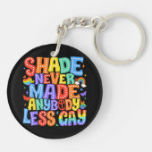 Shade heeft nooit iemand minder gay pride LGBT-maa Sleutelhanger (Achterkant)