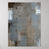 'Shade' neutraal Abstract kunstPoster Poster (Voorkant)