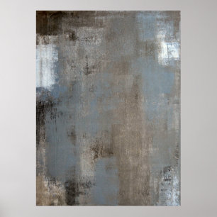 'Shade' neutraal Abstract kunstPoster Poster
