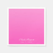 Shade of Pink Simple Minimalism Modern Party Servet (Voorkant)