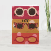 Shade Shapes Zonnebril Verjaardag Kaart (Voorkant)