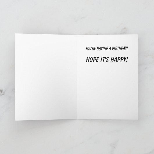 Shade Shapes Zonnebril Verjaardag Kaart (Binnen)